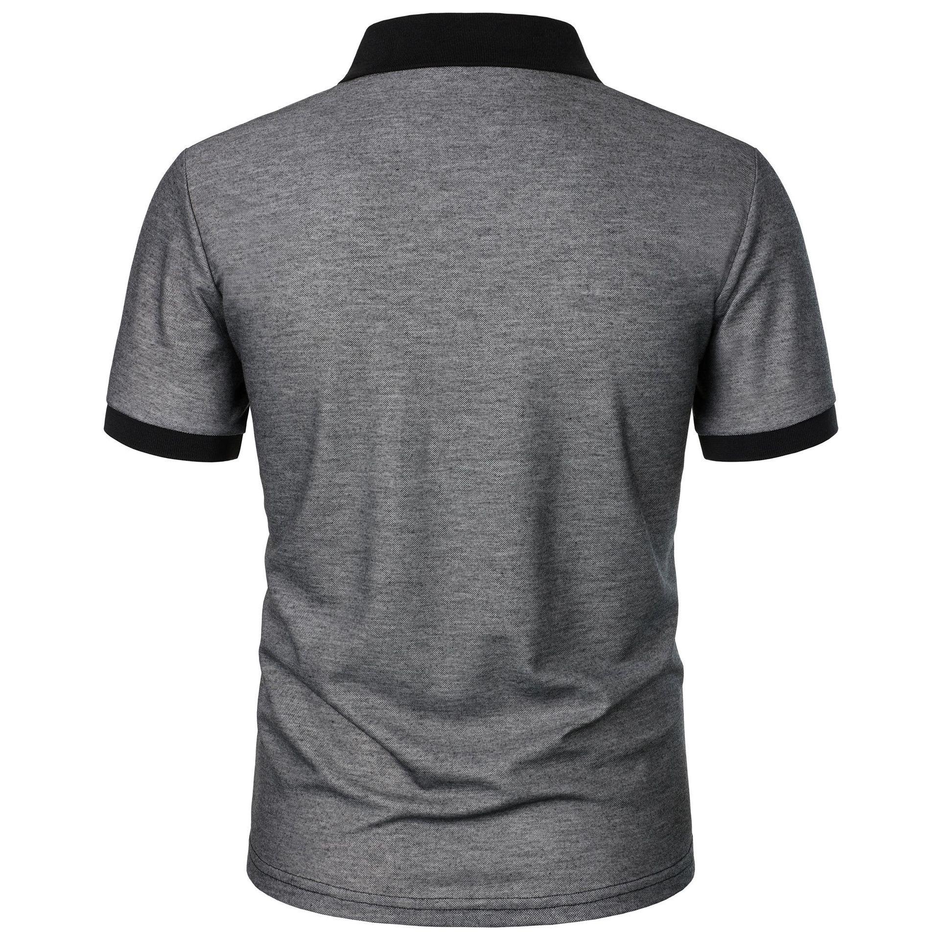 Летняя мужская рубашка поло с полосатым принтом — фото 13