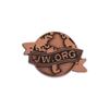 Classic Jworg Shape Pin Vintage Metal Badge Exceptional Decorative Piece Outfits For