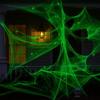 Halloween Svítící pavučiny Fluorescenční pavučinové dekorace Venkovní Vnitřní Strašidelná Hororová Party Dekor Strašidelné Doplňky