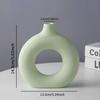 1PC -Ceramic Vase, Round Matte Vase, Minimalist Nordic Bohemian Vase, Home Decoration