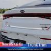 Kia K5 & K-Coupe Tailgate Trim Strip: Stainless Steel Rear Bumper Decorative Trim for 20 Models