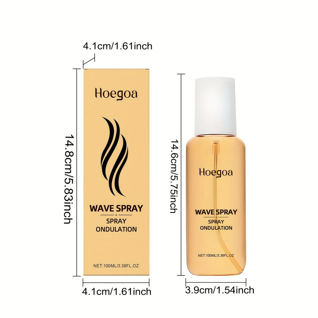 100ml Curl Defining Spray - Daily Styling Texture Mist for Natural Hold and Voluminous Curls | Effortless Hairstyling, Travel-Friendly