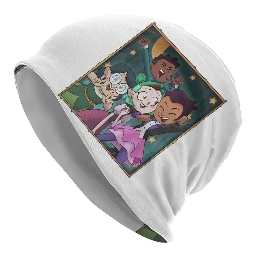 WoUnisex Unisex Chibi Owl House Winter Skullies Beanie Accessories Kawaii Bonnet Knit Hat Unique Warm Caps Christmas Gift Idea