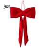 Indoor Festive Wall Decorations Velvet Bow Christmas Decoration, Soft Plush Xmas Tree Elegant Bows for Door Lintels Ornament DIY Wall, Mirror, Wreath,