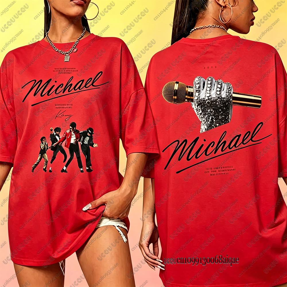 2026 Michael Jackson Movie Tshirts For Wounisex Comfortable Pure Cotton Tshirts Fans Commemorative Edition Tees Oversized Y2k Tops