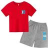 Set Estivo per Bambini Marca Messi Stampa T-shirt a Maniche Corte + Pantaloncini Set 2 Pezzi Tuta Sportiva Moda Casual Bambino Ragazzo Ragazza Abbigliamento per Fan