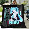 1 Stück Decke - Hatsune Miku Aufdruck Design, Leichte Decke für Sofa, Bett - Weich & Warm, Geschenk für Alle Jahreszeiten