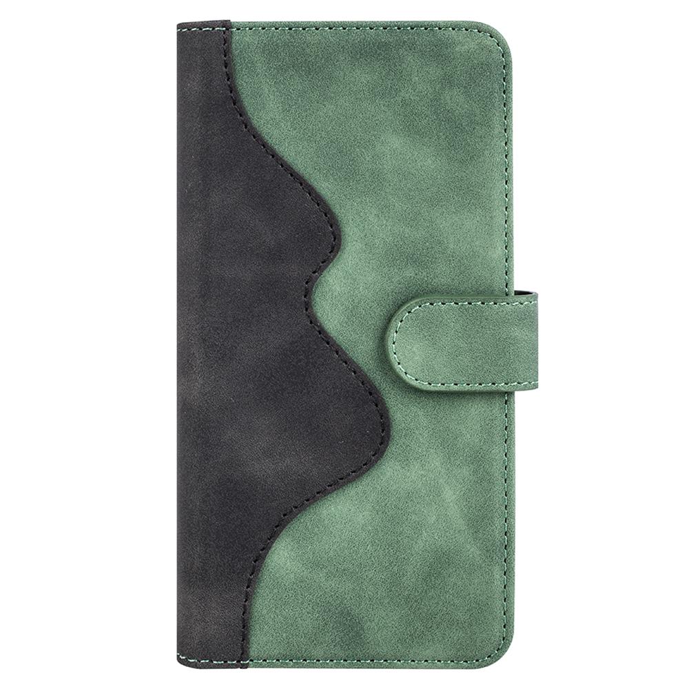 Wallet Shell for OnePlus Ace 2V/Nord 3 5G PU Leather Phone Cover Dual-color Splicing Stand Case