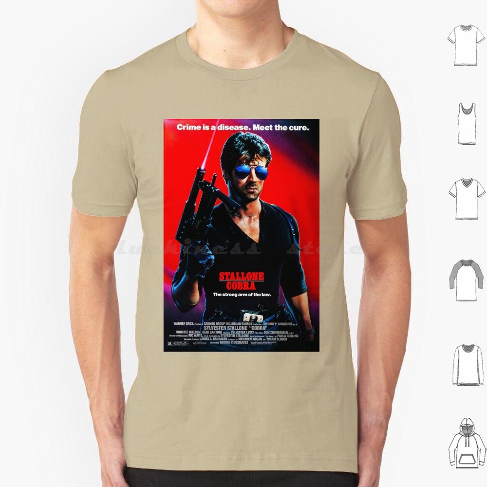Poster T-Shirt Männer Frauen Kinder 6XL Action Boxen Cops Polizei Sylvester 90er 80er Filme Filme Vibes Cool Japanisch