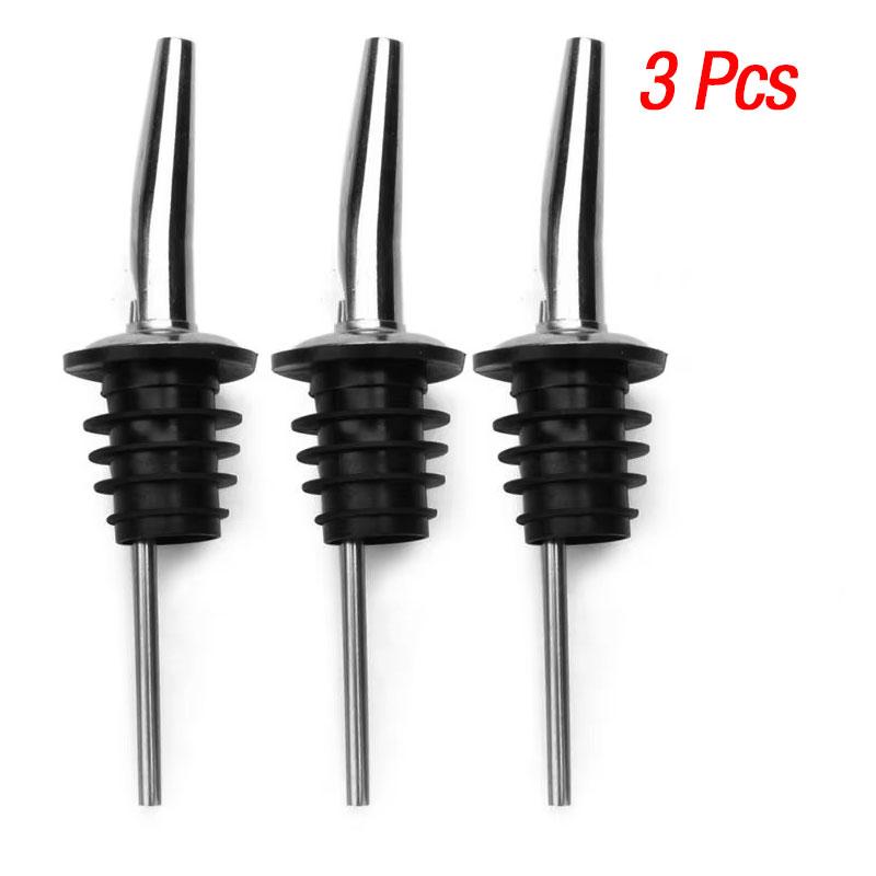1-5Pcs Stainless Steel Wine Pourer Dispenser Nozzle Wine Corks Kitchen Supplies Bar Supplies Wine Pourer Stopper