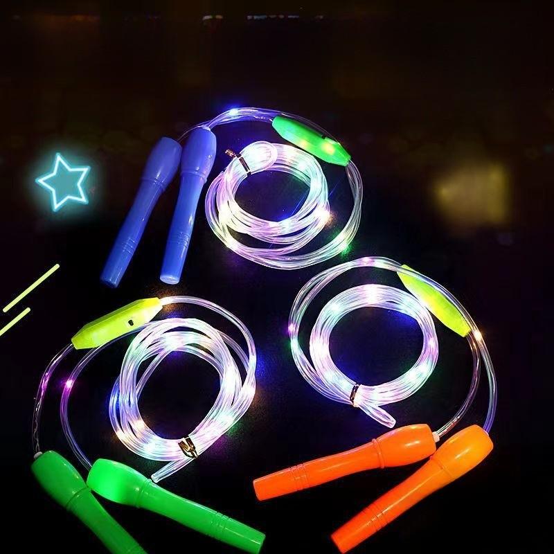 Neon Fluorescent Jump Rope For Fat Burning And Cardio Workouts With Nightlight Effect For All Ages