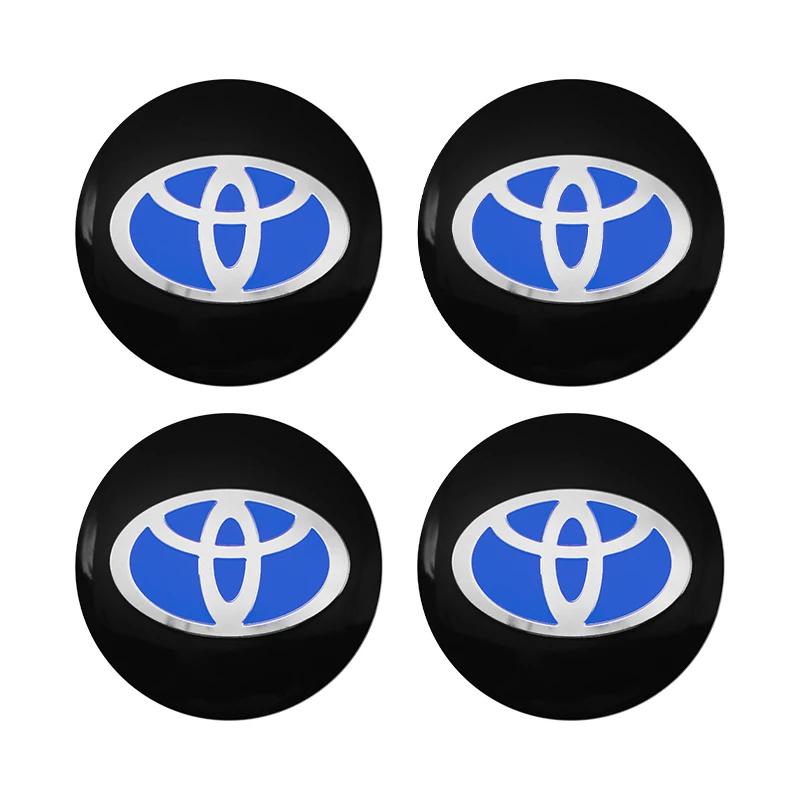 4Pcs 56mm 57mm 60mm 62mm Car Wheel Center Hub Cap Stickers Accessory For Toyota Rav4 Yaris Avensis Corolla Camry crown Rim Cover