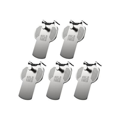 Pack Of 5 Heavy Duty Dry Wall Hook For Wall Mounting 40lb Capacity No Studs Required Nonrust Steel Picture Hangers
