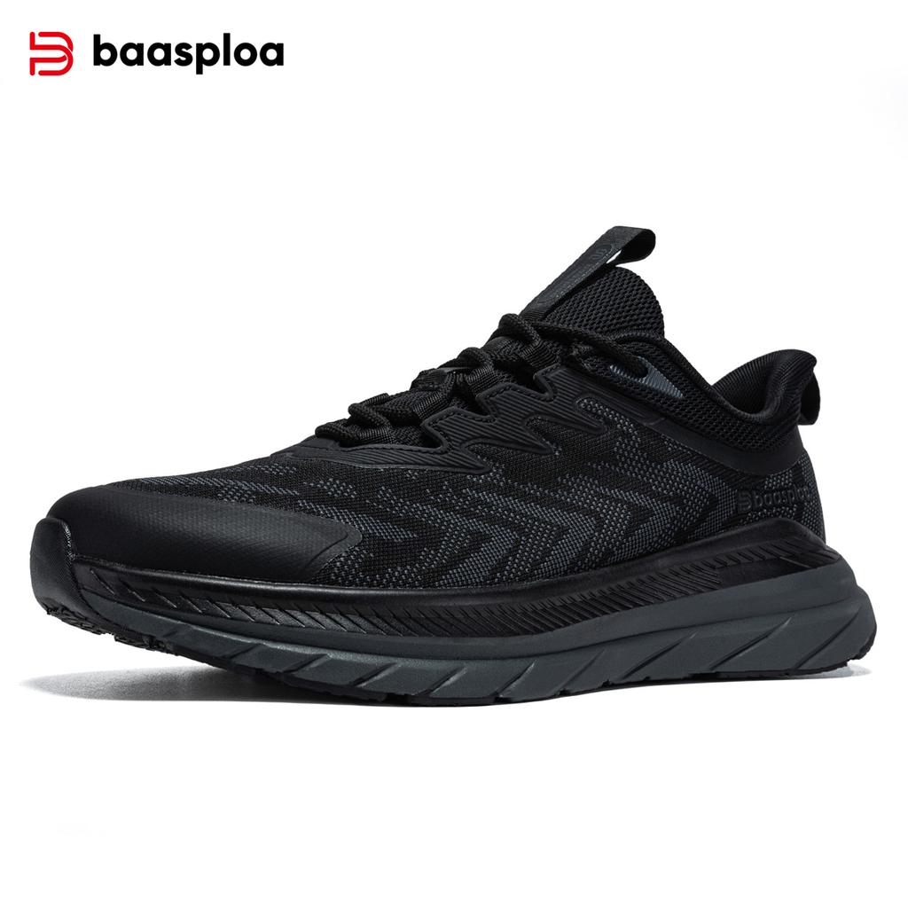 BAASPLOA Men Running Shoes Lightweight Breathable Sport Shoes Men New Fashion Mesh Casual Sneakers Male Comfort Non-Slip Outdoor Sports Shoes for Men