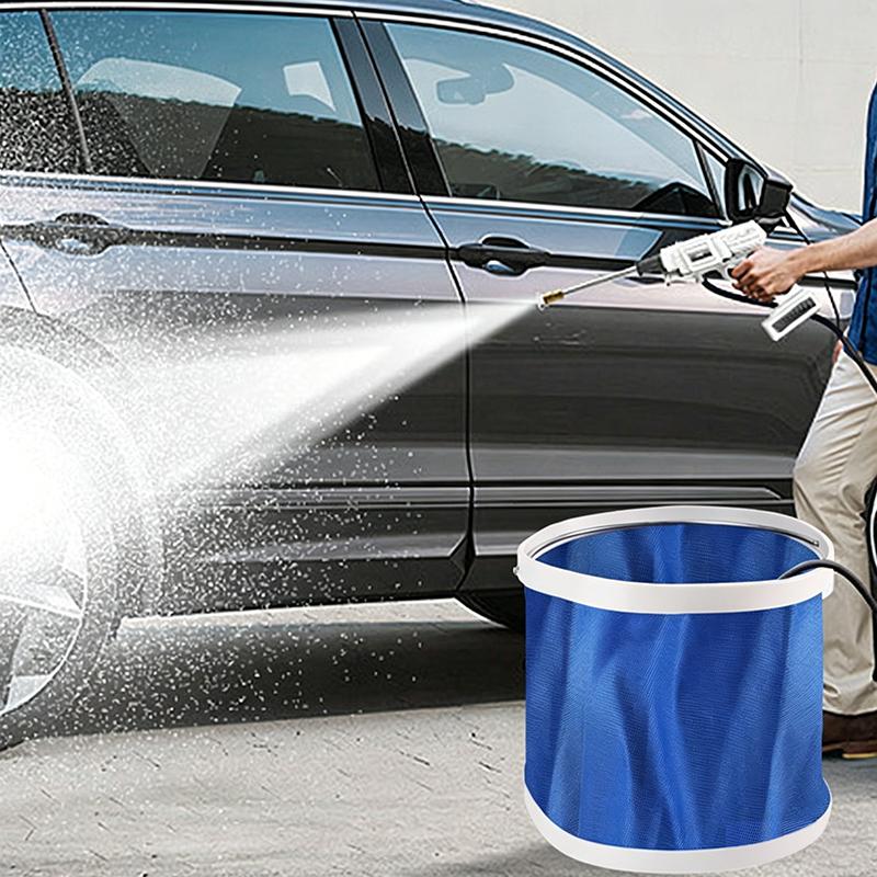 9/13L Car Folding Bucket Oxford Cloth Car Washing Buckets Portable Folding Bucket Multifunctional Waterproof
