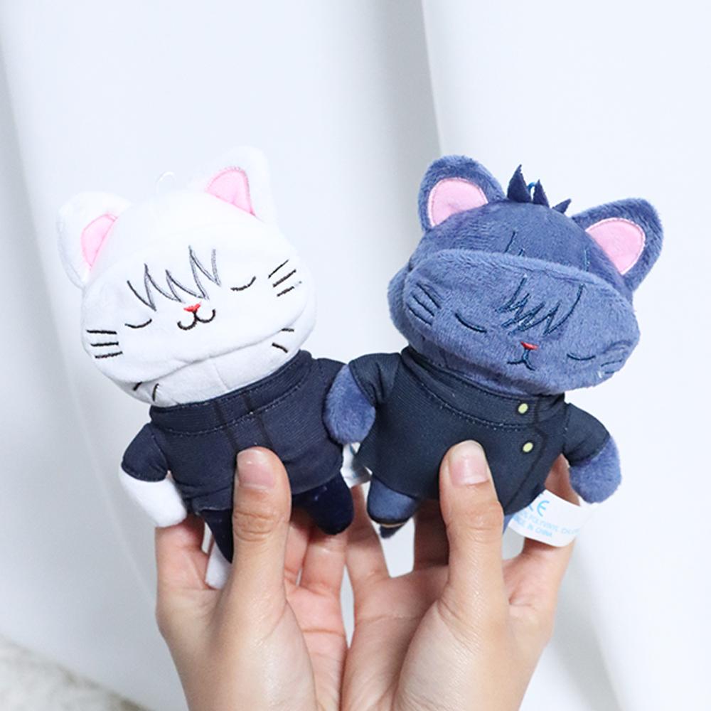 14cm Weiche Gojo Katze Plüschtiere Anime Sonnenbrille Jujutsu Katze Plüschtiere Spielzeug Stofftiere Puppe Heimdekoration Kinder Geburtstagsgeschenke