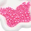 ABS Non-Porous Pearl-Plated Colored Round Beads for DIY Crafts and Fashion Accessories