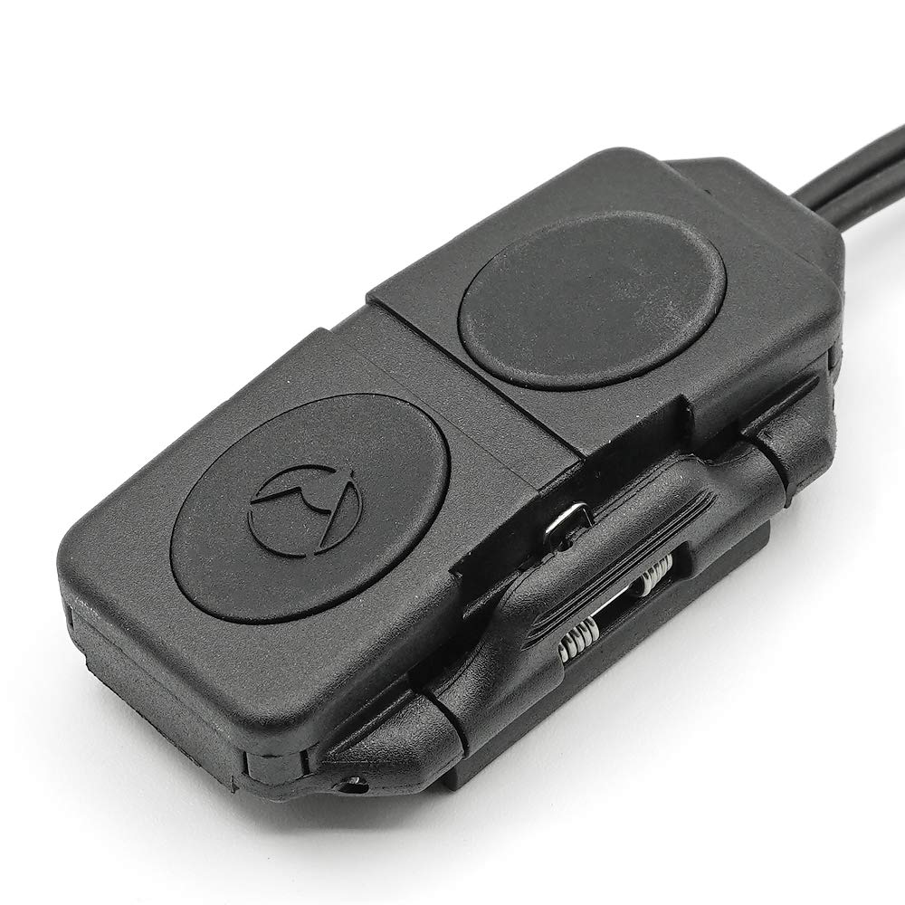 Control Your PEQ and SF Lights Simultaneously! [Ryohin Buhin] Dual Button Remote Switch, 20mm Rail Compatible, Black
