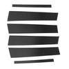 6Pcs B Pillar Trim Carbon Fiber Pillar Panel Decor Replacement for Infiniti Q50 2014‑2022 Rhombus Design