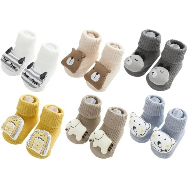 

Unisex Baby Non-Slip Socks Toddlers Cartoon Crew Socks New Born Baby Items Socks 0 to 1 year