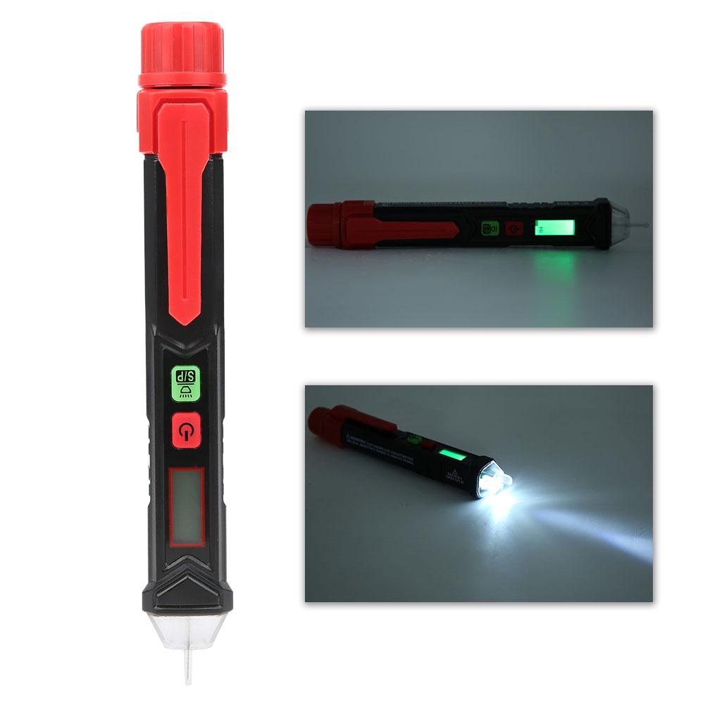 HT100P HandHeld NonContact Intelligent Test Pen Voltage Detector with Flashlight Function