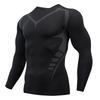 Men's Quick-drying Breathable Long-sleeved Outdoor Running Printing Sports Compression Tight-fitting Fitness Training T-shirt