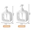 Bouteille Rechargeable Grande Capacité pour Shampoing Désinfectant pour les Mains Gel Douche Nettoyant Liquide Lotion Distributeur à Pompe Portable