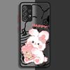 Cartoon Hase Bär Handyhülle Case für Samsung Galaxy A52S A72 A56 A55 A73 A33 A54 A34 A36 A14 A23 A17 A52 A16 A15 A53 A35