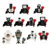 2026 New Skibidi Toilet Man Figures Blocks TvMan Titan Cameraman Speakerman Puzzle Bricks Action Figures Model Toy Birthday Gift