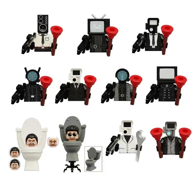 2026 New Skibidi Toilet Man Figures Blocks TvMan Titan Cameraman Speakerman Puzzle Bricks Action Figures Model Toy Birthday Gift
