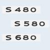 New Chrome Black Letters S480 S580 S680 V12 Emblem for Benz Maybach S Class Car Fender Trunk Rear W221 W222 Logo Sticker qw1