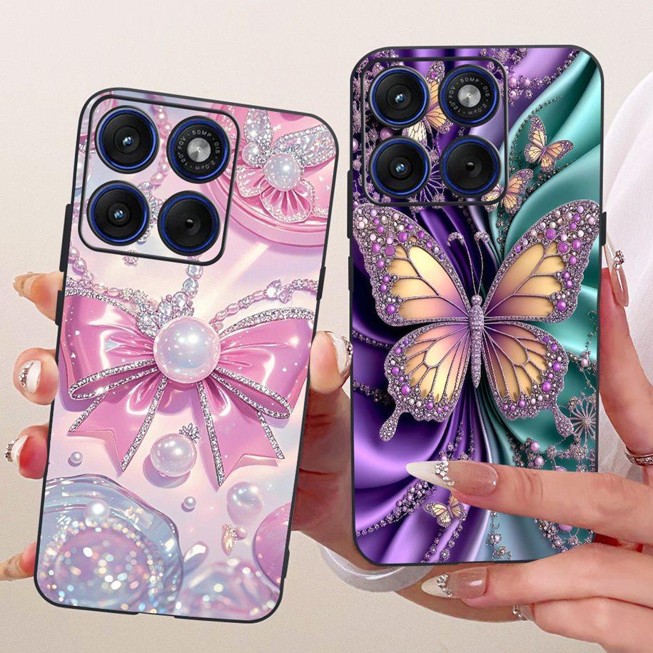 6.7" For Motorola Edge 70 Phone Case Luxury Dragon Cartoon Cover Soft Black Silicone Shell For Motorola Edge70 Moto X70 Air Etui