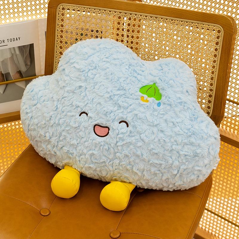 Running Clouds Throw Pillow Soothing Sleeping Doll Sofa Pillow Home Ornament Bedside Doll Plush Toy