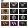 US State Flags Embroidered Patches: Michigan, Missouri, Nevada, Massachusetts with Velcro