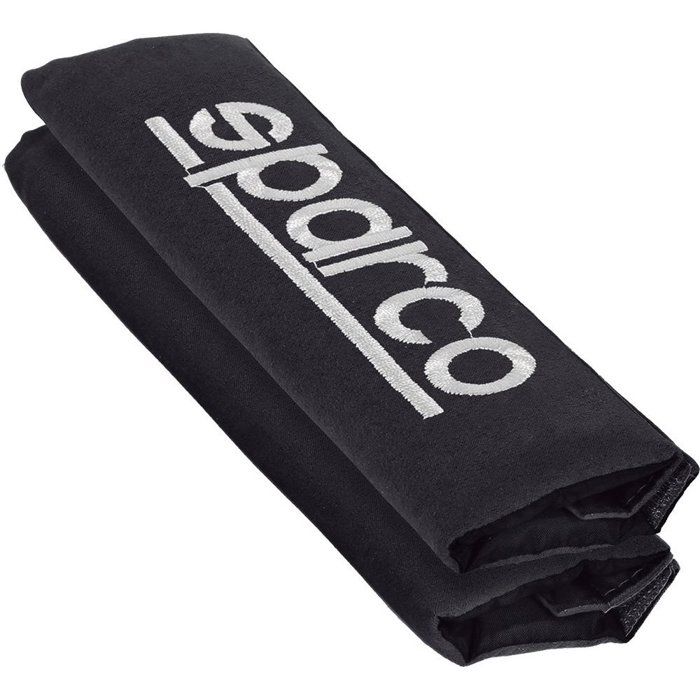 Sparco SPC1204BK - Rembourrage De Ceinture De Sécurité, Noir, 2 Unités