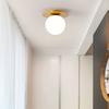lndoor LED Ceiling Lamp for Modern  Glass Ball Black Gold LED Ceiling Lights Chandelier Lighting for Home Balcony Light Fixtures