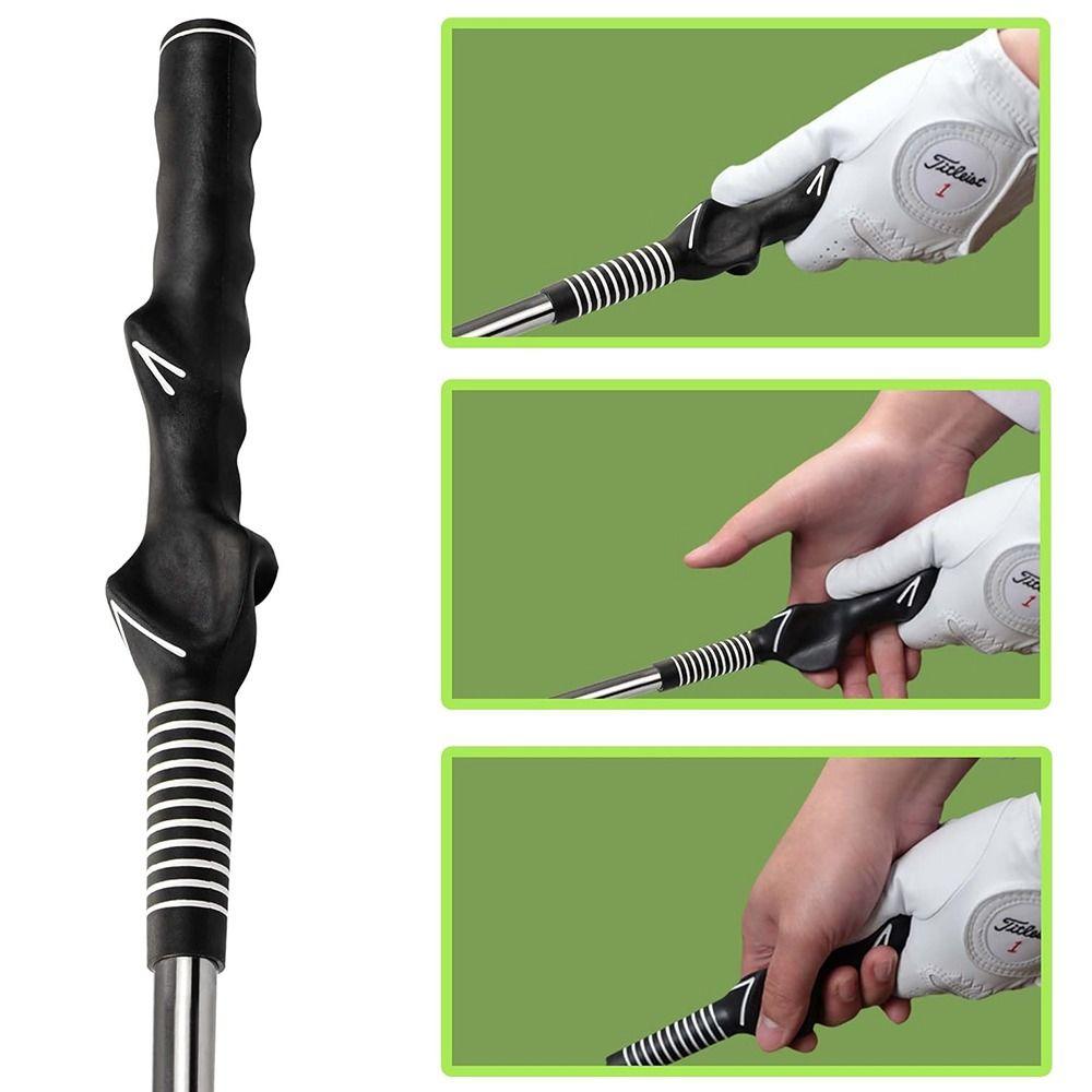 Chipping Hitting Golf Grip Trainer Attachment Swing Correcting Trainer Tool  Warm Up