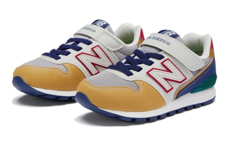 New Balance NB 996 Comfortable Cushioning Low Top Kids' Running Shoes Earth Yellow Blue Kids' YV996JP3