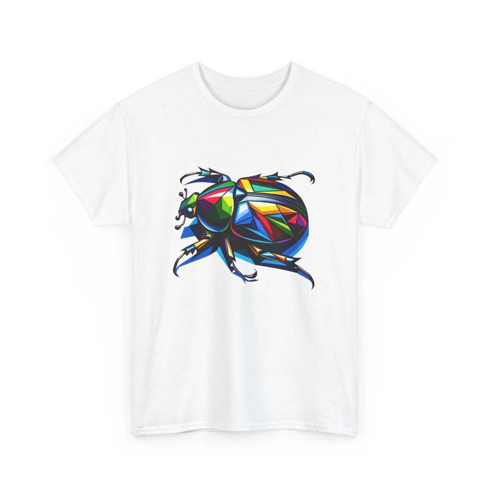 Unisex Adult T Shirt Beetle Cubism Abstract Geometric Insect Bug Nature Tee Gift S