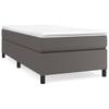 VidaXL Boxspringbettgestell Grau 90x200 cm Kunstleder