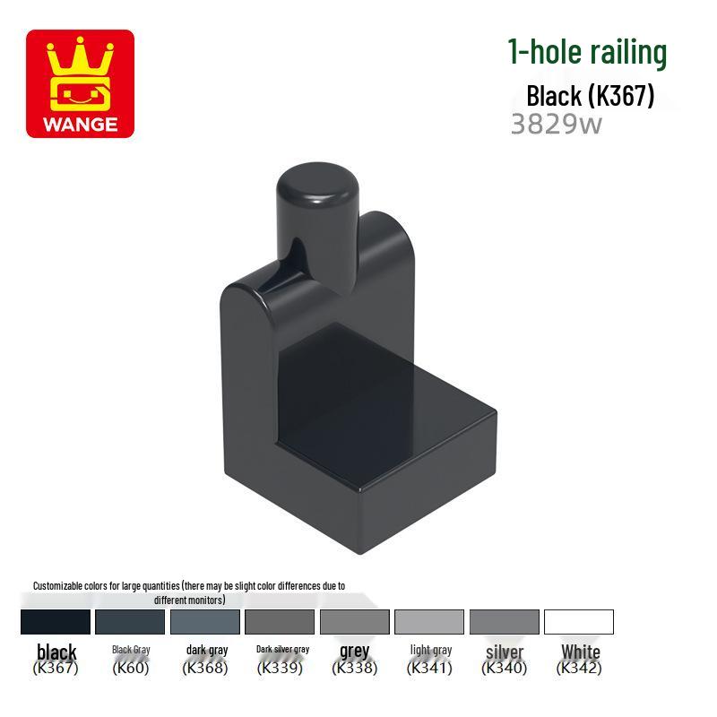 

Wange Children s Science & Education 1-Hole Railing Building Block Set 3829w - Compatible Assembly Loose Parts. 50g (~149 pcs)