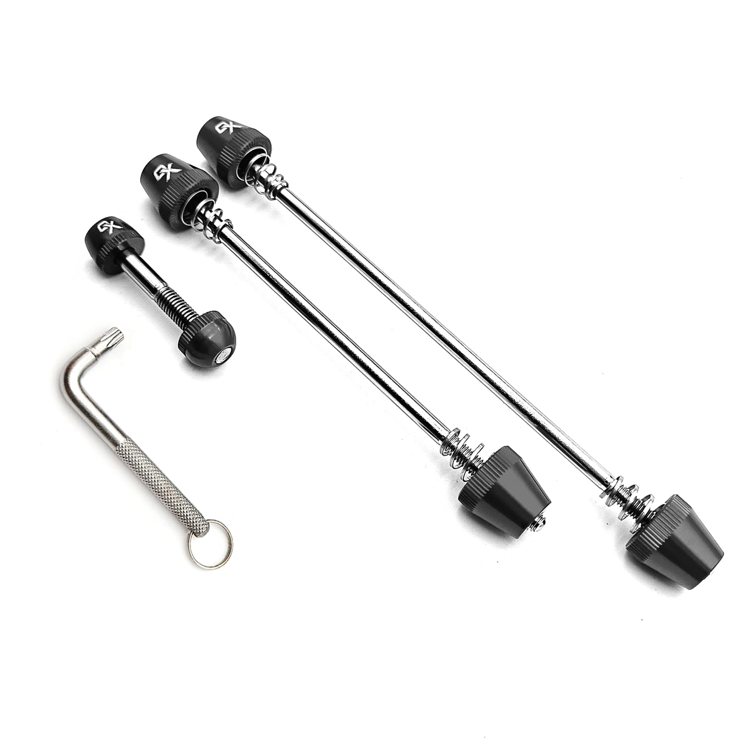 

ONIPAX Bicycle Skewer Skewer with Key Ideal for Wheel Seatpost Theft Quick Release Replacement Anti-Theft Lock, Type, 7-Lobe Pin, – & Prevention,