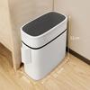 12L Smart Pressing Type Waste Bins Bathroom Parlor Kitchen Household Storage Bucket Toilet Waterproof Narrow Slot Trash Can