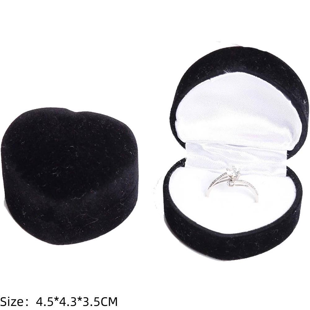 Square Engagement Velvet Earring Ring Packaging Box Jewelry Organizer Valentine Day Gift Case Ring Display Storage Wholesale