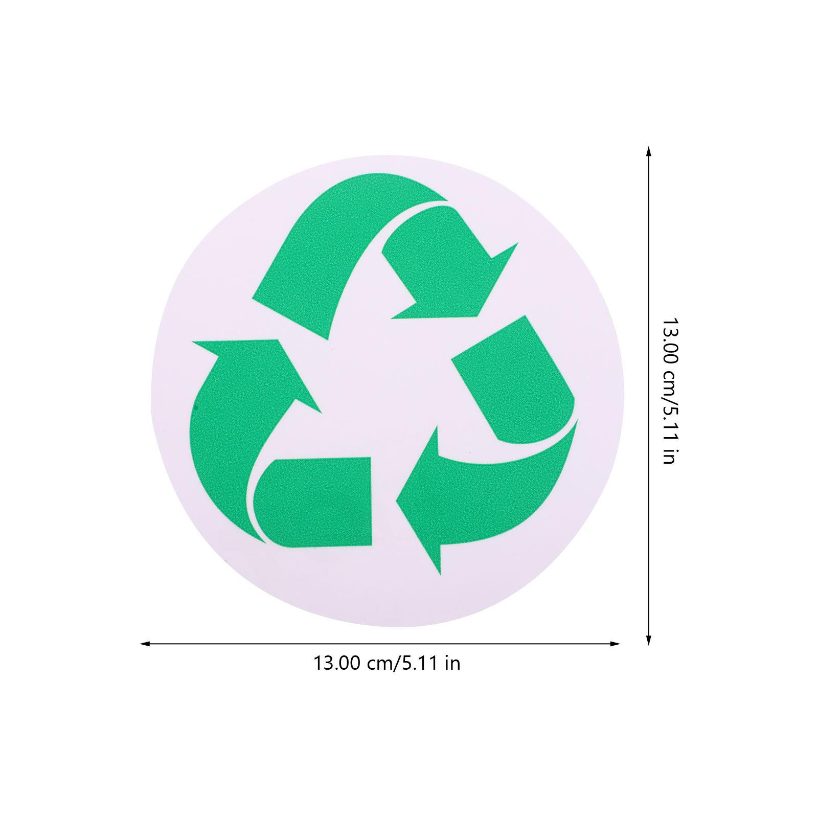 6Pcs Garbage Classification Sign Stickers Waterproof Adhesive Trash Can Labels for Waste Sorting Office Garden