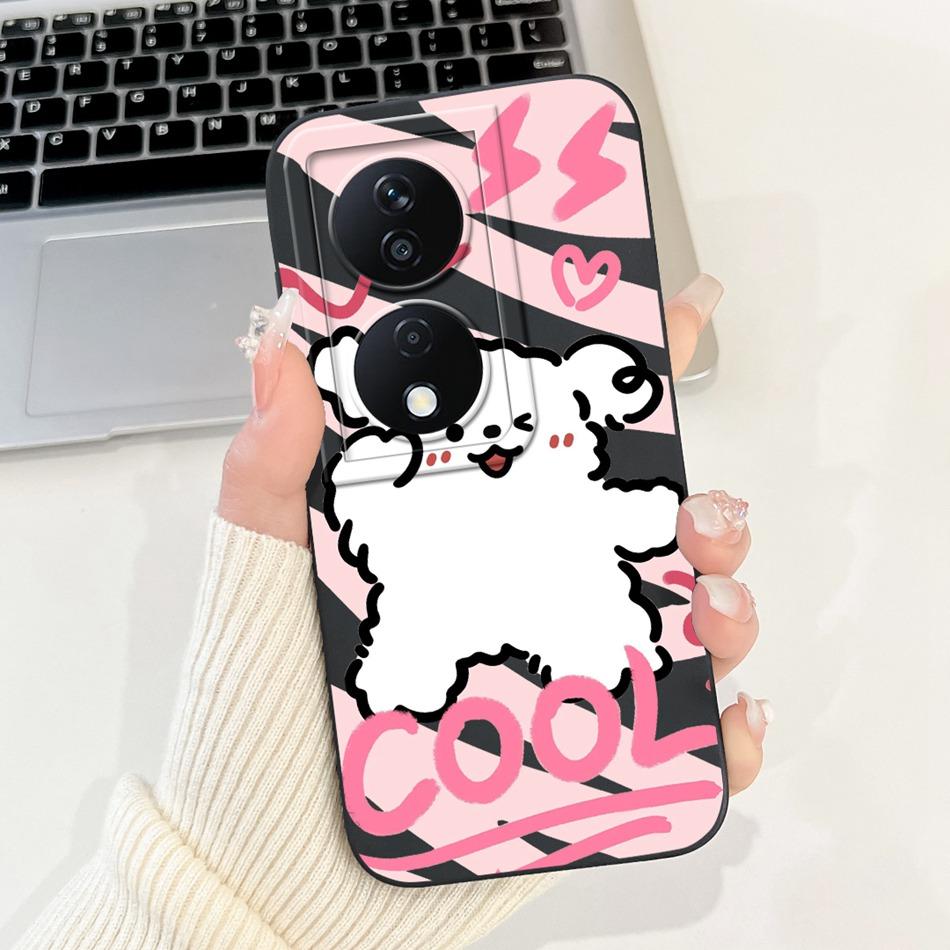 For Honor X7b Cute Panda Rabbit Cartoon Case HonorX7b X 7B 4G CLK-LX1 LX2 LX3 Camera Protective Soft Silicone Phone Cases