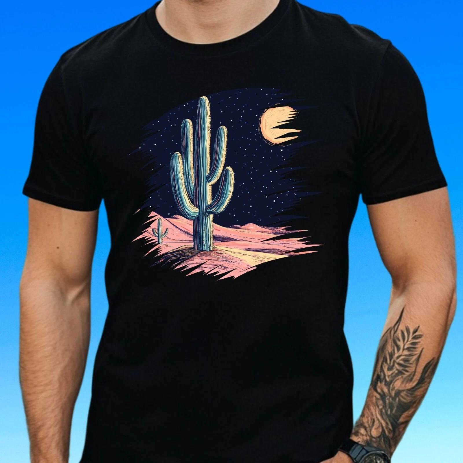 T-Shirt Herren Kaktus Motiv Baumwolle Größe S bis 5XL XXXL