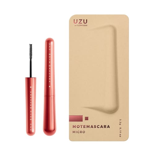 

uzu by flowfushi limited 38 mote mascara red color mascara eyelash care water resistance hot water off alcohol free