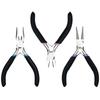3pcs Alloy Jewelry Pliers Kit for DIY Crafters Needle Nose/Diagonal/Round Nose Pliers Wire Cutter Beading Supplies