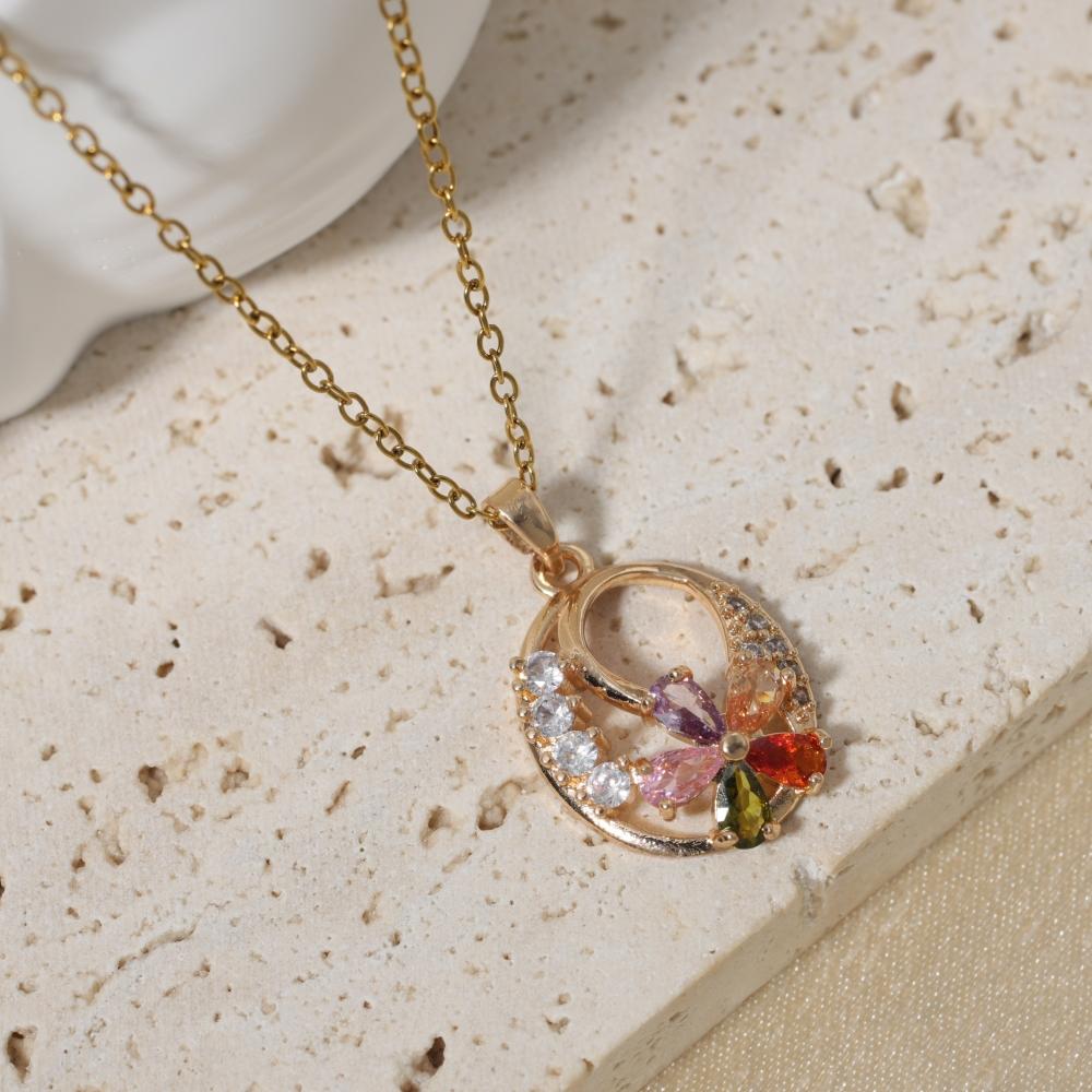 Simple Conch/wings Pendant Necklaces for Women Zirconia Necklace Wedding Party Jewelry Accessories